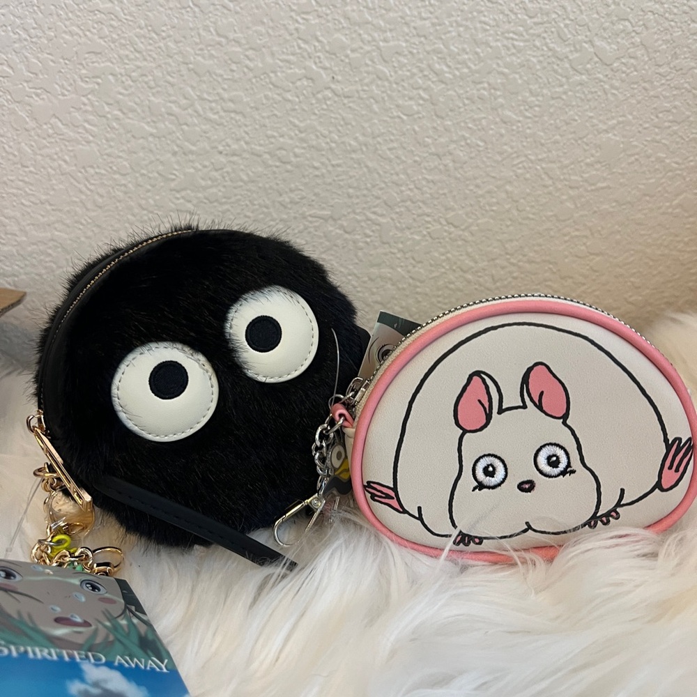 Studio Ghibli Spirited Away Boh & Yu-Bird Coin Purse & Soots Sprite Coin Purse